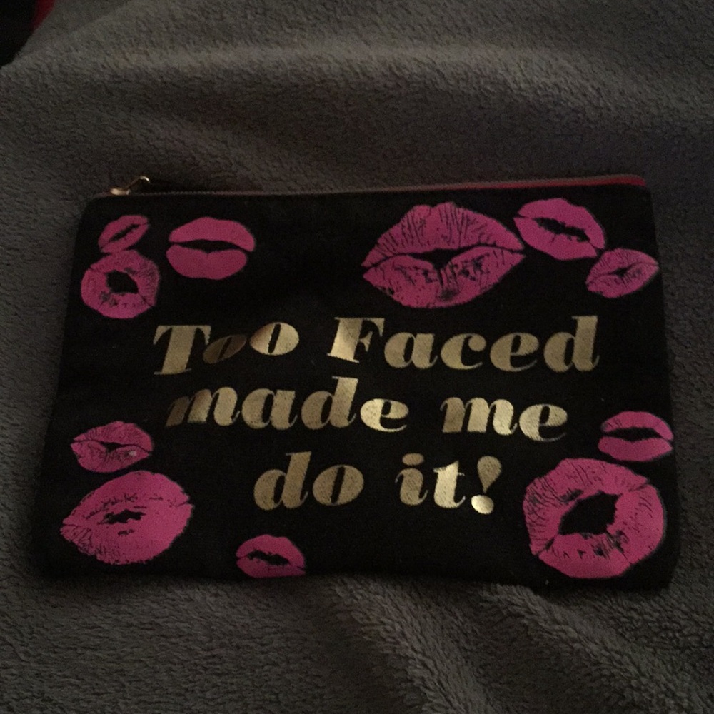 Too Faced makeup pouch